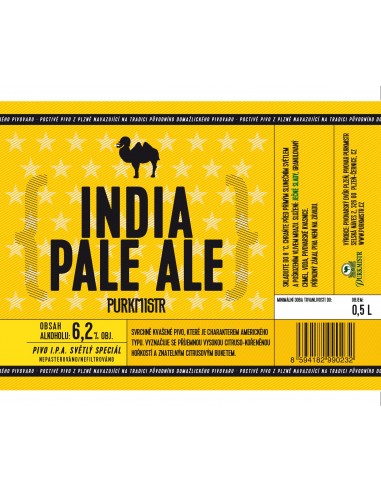 Etiketa Purkmistr India Pale Ale 14% 0,5 L