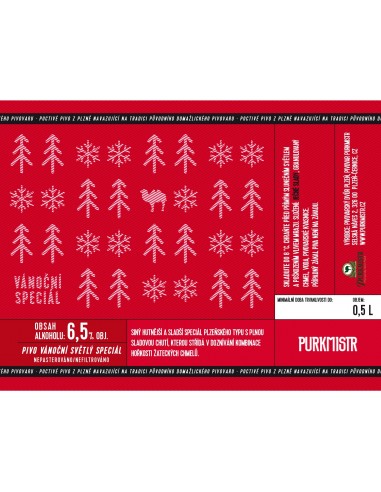 Etiketa Purkmistr Vánoční speciál 0,5 L